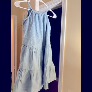 Hanna Andersson blue dress Sz 140. New never worn